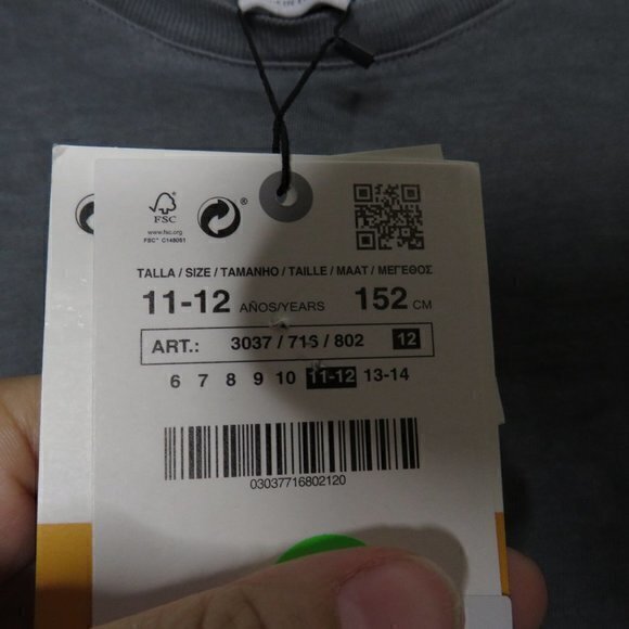 Zara Disney Tie Dye‎ Rhinestone Bambi T-Shirt sz 11-12 - Picture 5 of 9